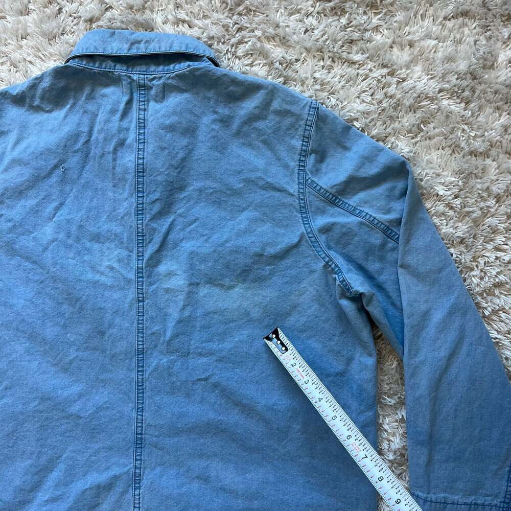 Madewell Blue Cotton Chore Workwear Jacket XL - Picture 8 of 12